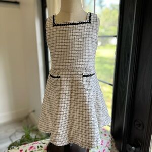IVORY BOUCLÉ DRESS EUC